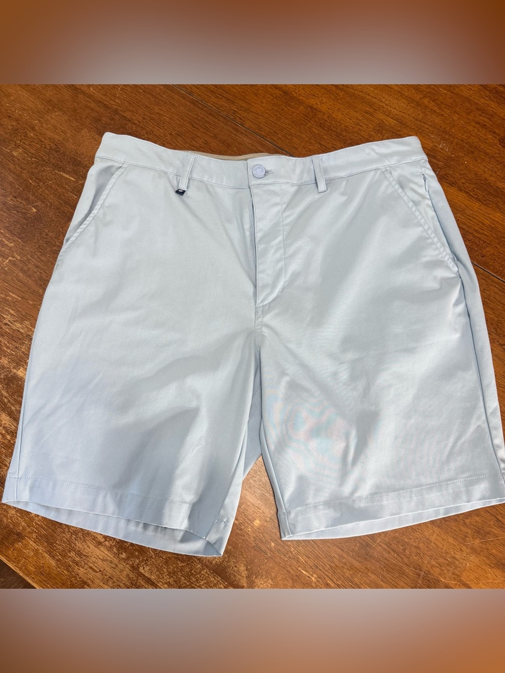 Ben Sherman Pale Blue Flat Front Men's Shorts 34